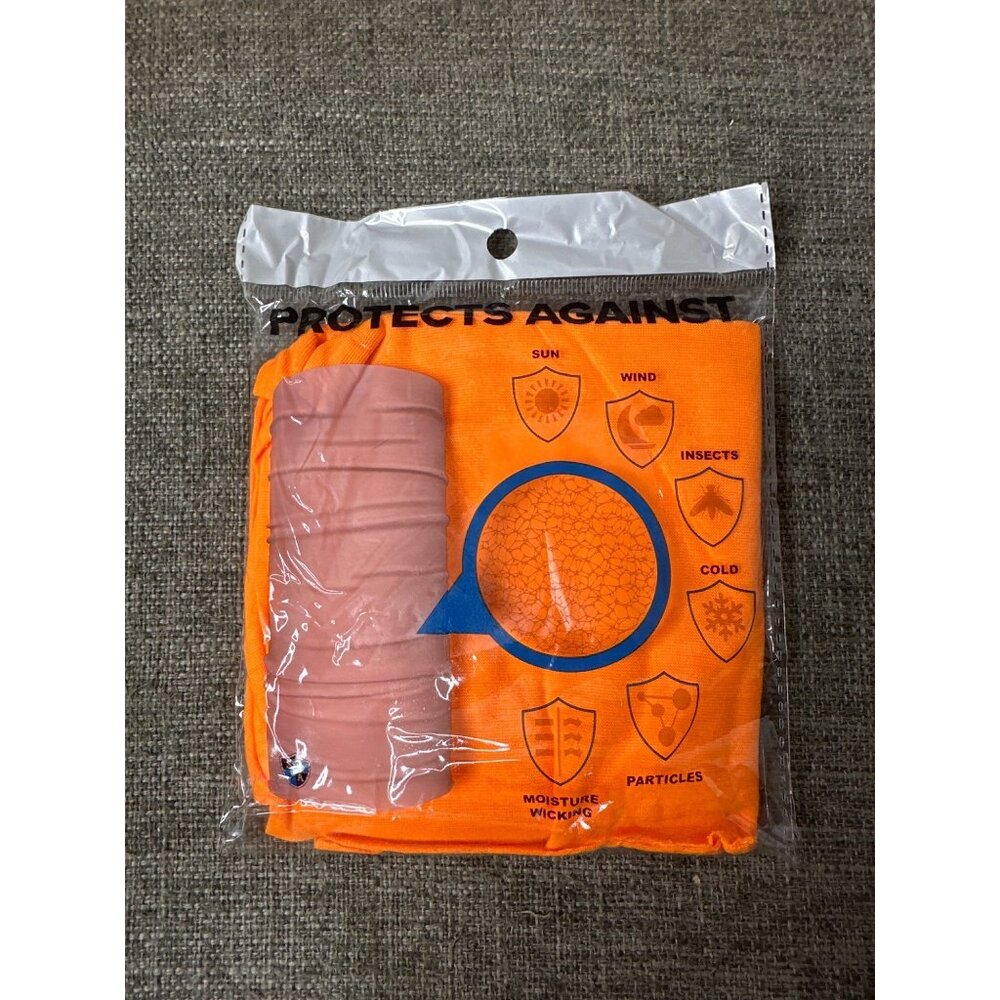 Salt Armour SA Co Orange Outdoor Face Shield Sun Mask Balaclava Neck Gaiter - Picture 3 of 3